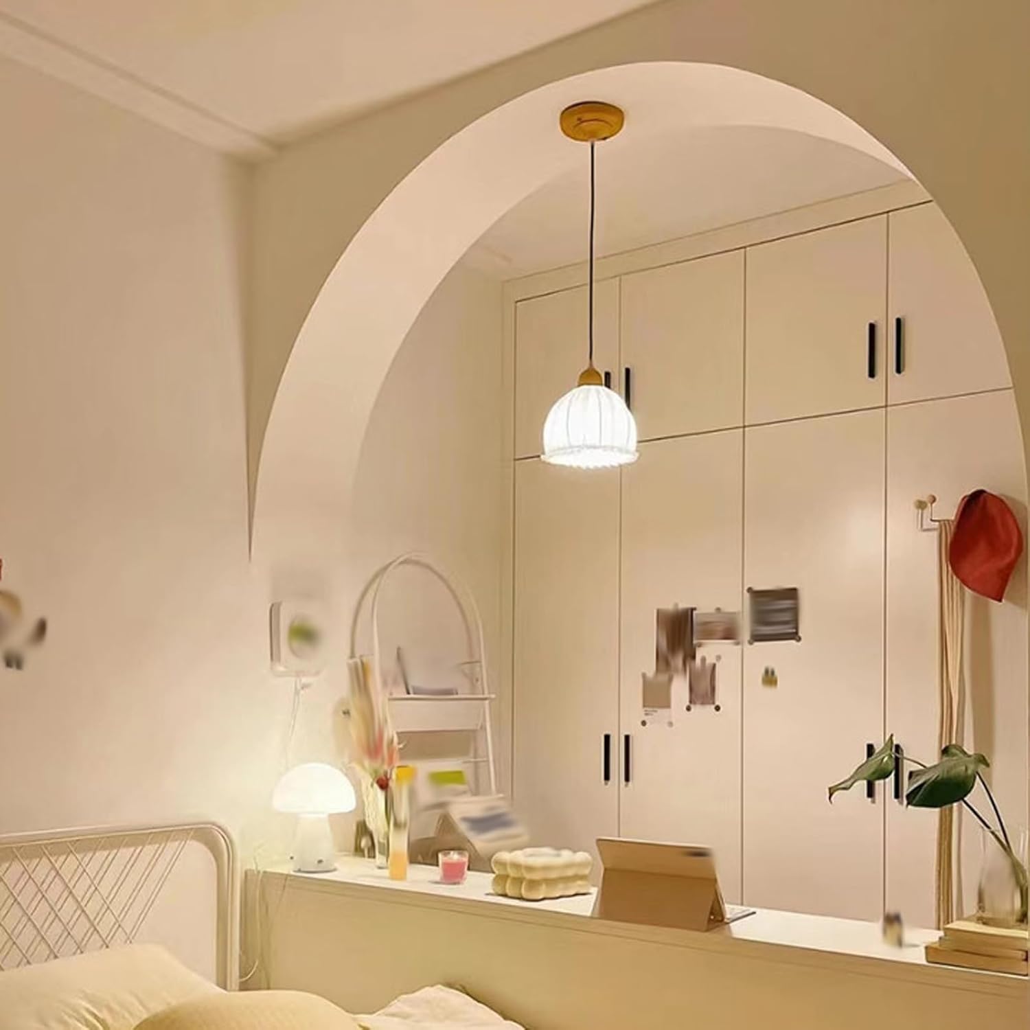 Kit For Porta Semicircolare In Schiuma For Dipingere Il Bianco Decorativo(30 * 30 * 30cm)