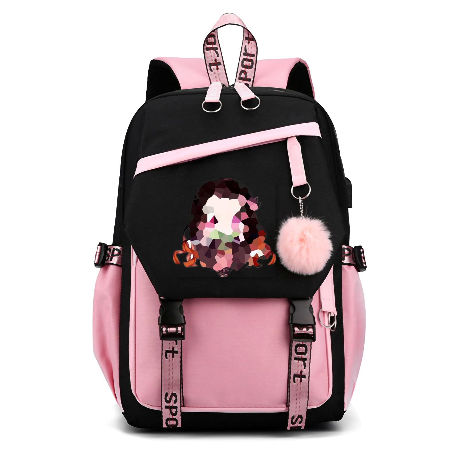 Anime Sacs à Dos Cartable Sac a Dos College Demon, Cartable Fille Collège