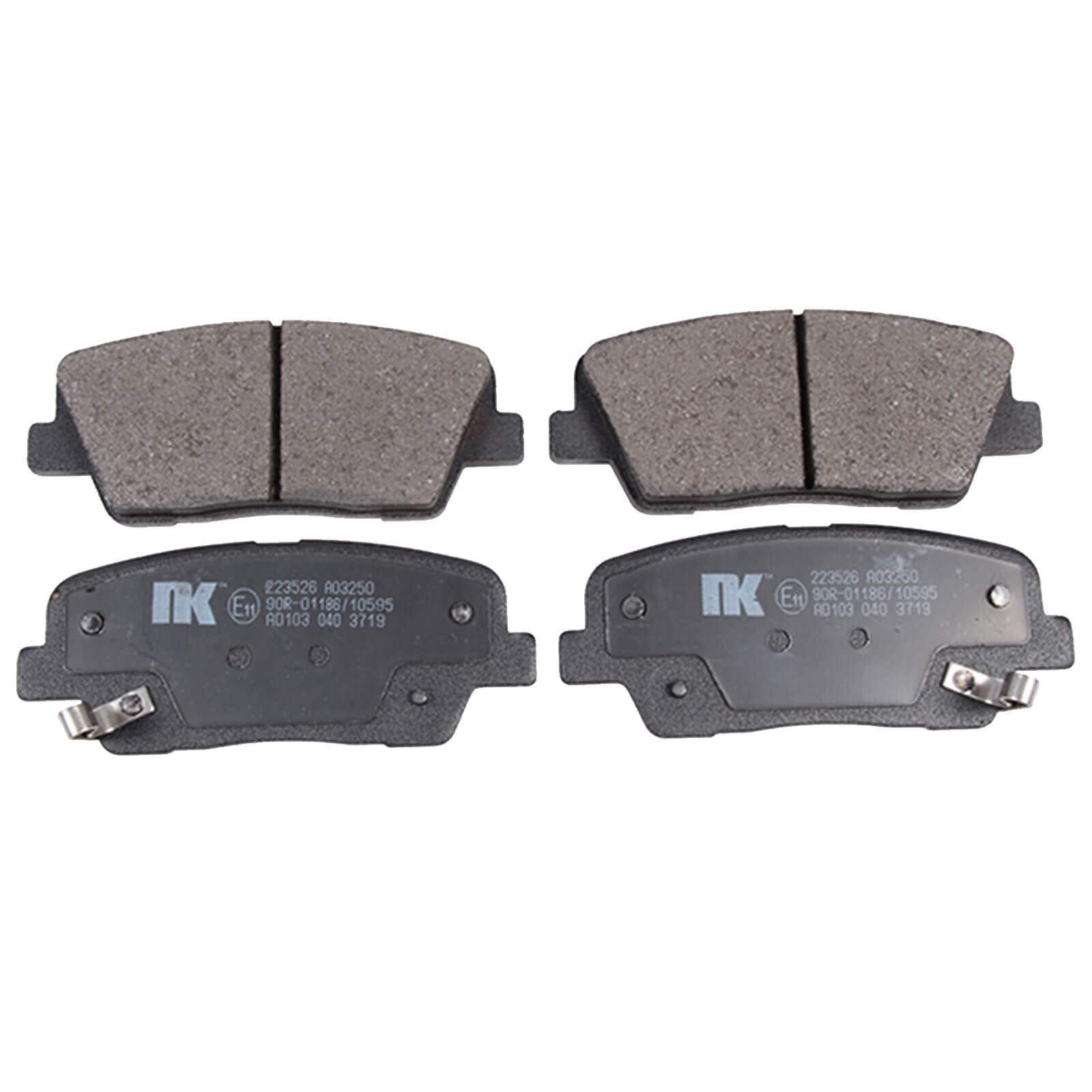 NK Bremsscheiben + Beläge vorne + hinten | passend für Sorento 2 II Xm 2WD 4WD Kompatibel mit Sorento II (xm)