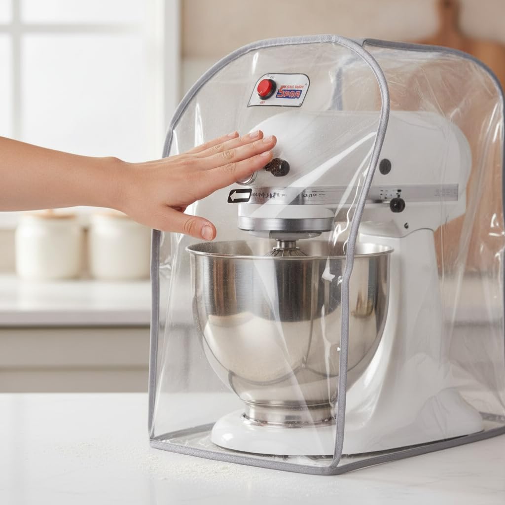 Abdeckhaube für Küchenmaschine und Mixer, PVC Abdeckung für , für Standmixer , Hellgrün