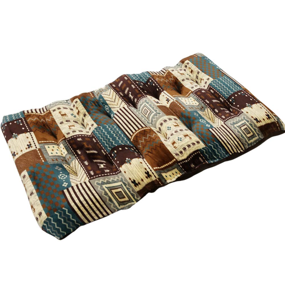 Amazon Co Jp アーリエ Arie 長座布団 おしゃれ 肌触りなめらか 北欧 民族 幾何学 エスク ブラウン 60 110cm ホーム キッチン