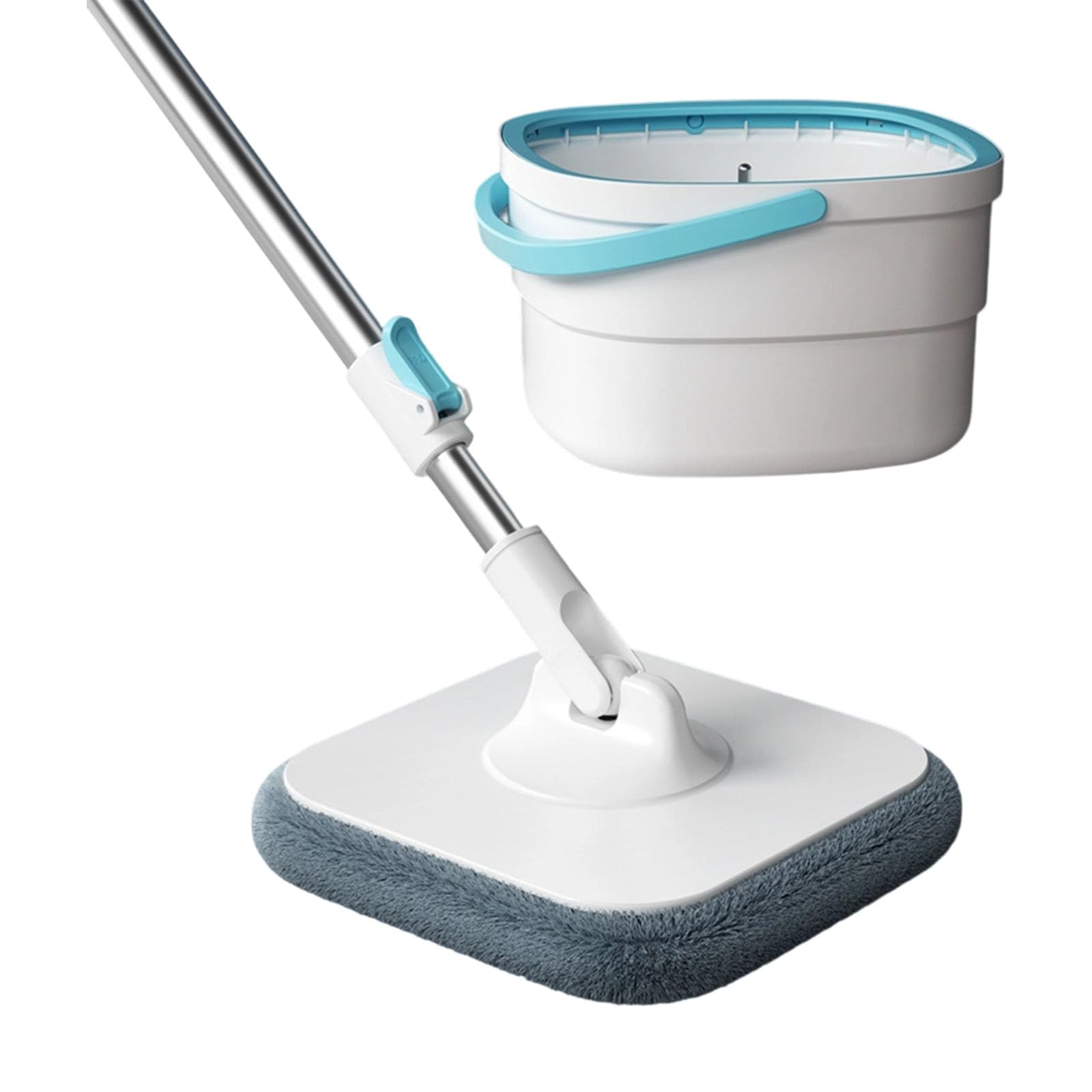 Kalttoy White Blue Grasps Complimentary Cleansing Turn Wipe Highlighting Marine Horse Wash Turn Dry Structure Separate Neat Contaminated Bucket 360 Rotation Thin Levelhead Efficient Wipe