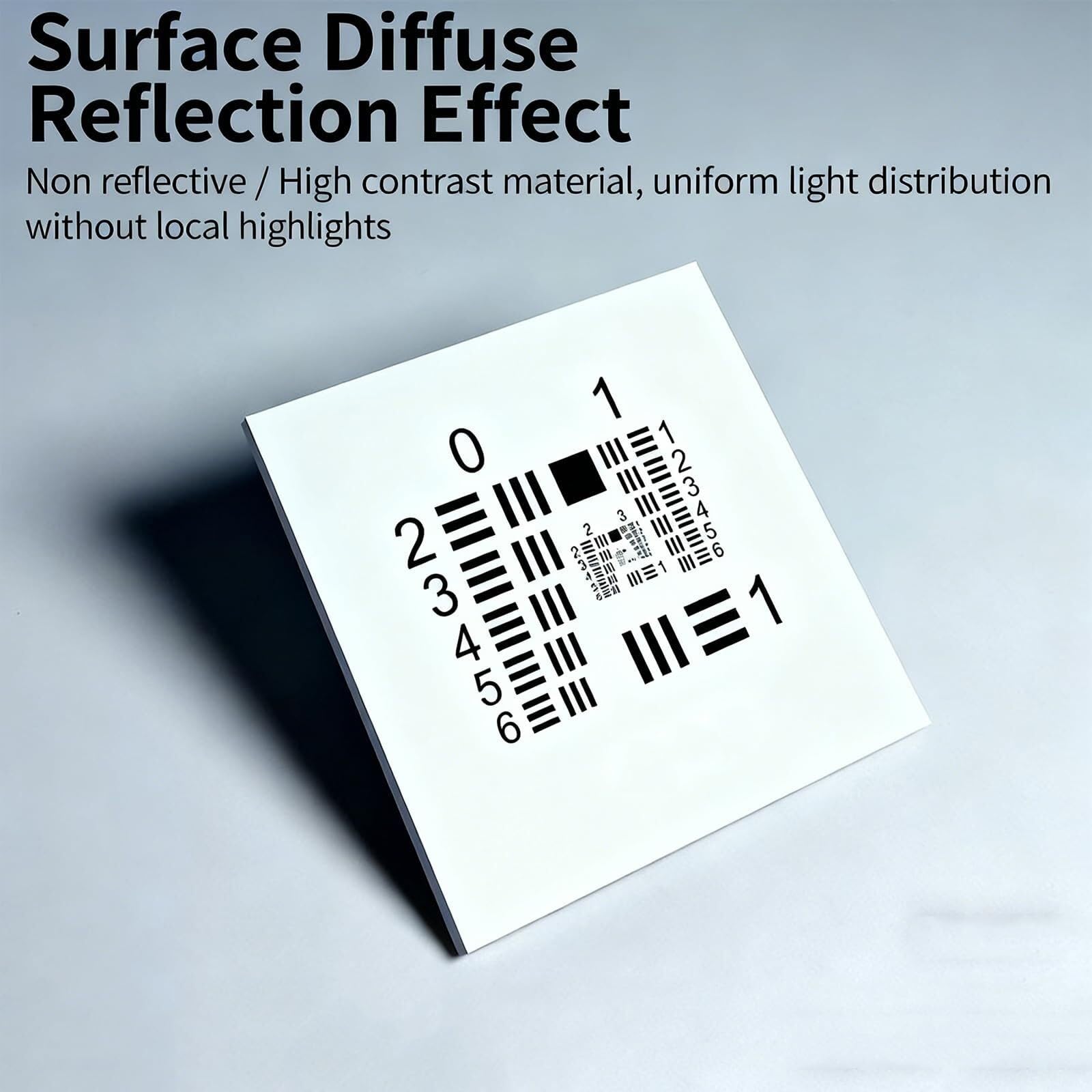 Tabla de prueba de cámara de microscopio óptico, placa de calibración de resolución espacial para instrumentos ópticos, incluye tarjetas de película positiva/negativa
