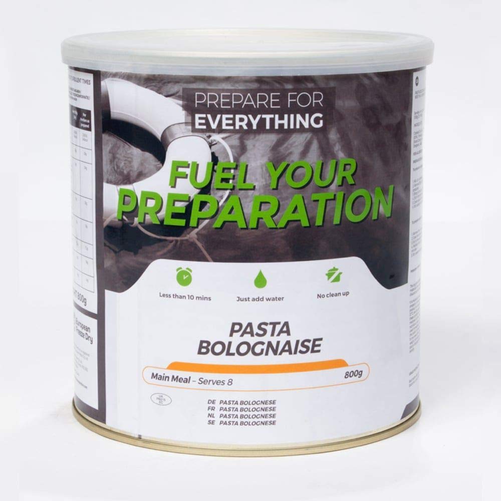 Fuel Your Preparation Liofilizowana puszka na żywność (makaron boloński - 8 porcji - do 25 lat żywotności)