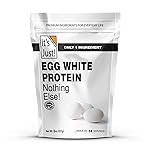 It\'s Just! - Egg White Protein Powder, Made in USA from Cage-Free Eggs, Dried Egg Whites (Unflavored, 8oz)