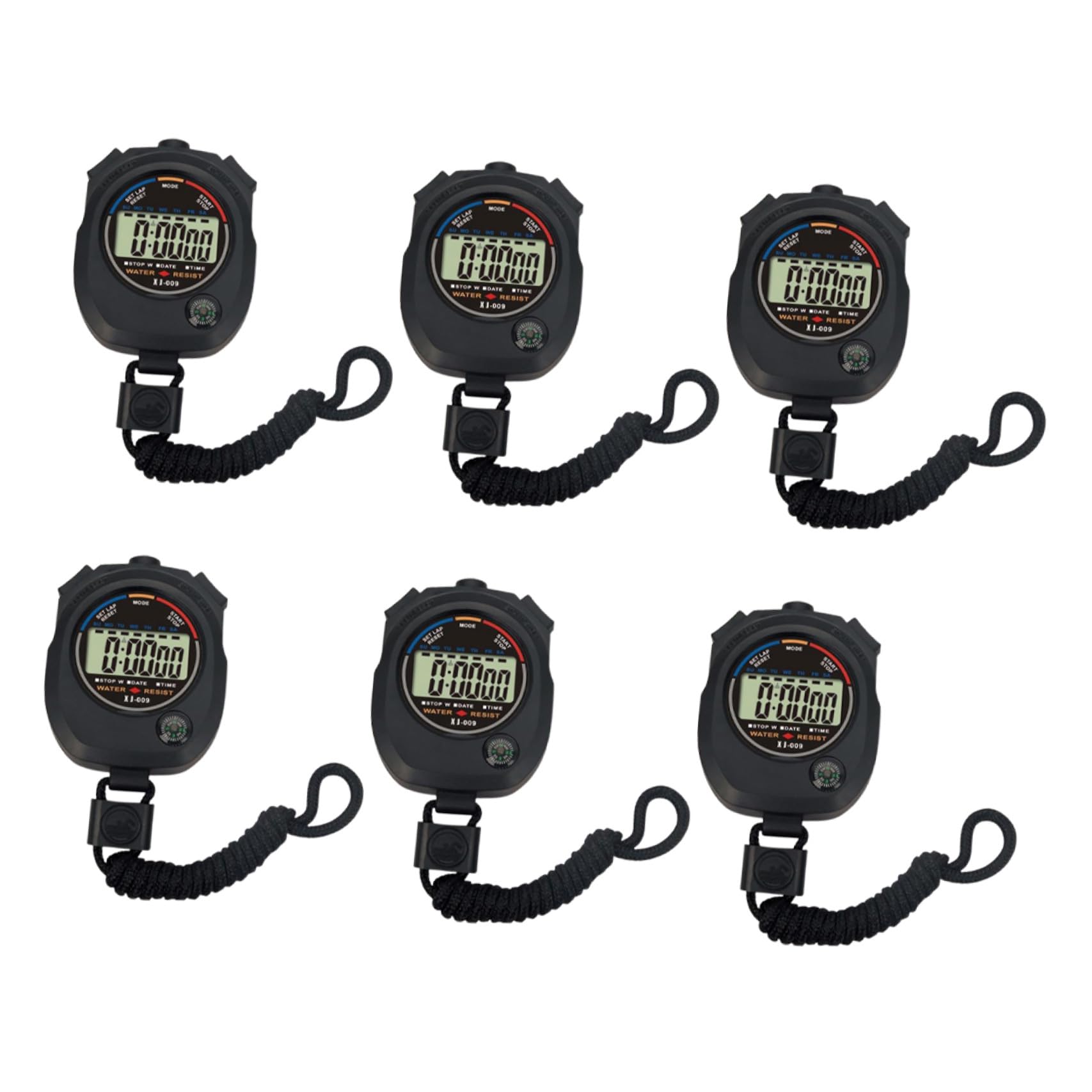 6Pcs Stopwatch Electronic Timer Lightweight Portable Sports Timer for Referees Training with Digital Display-picture-10