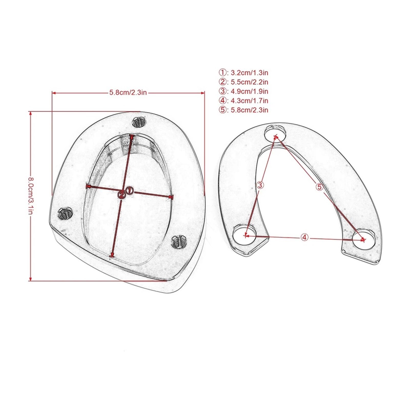 Cavalletto per moto Piede per cavalletto per moto per Street Triple 675RX 765RS