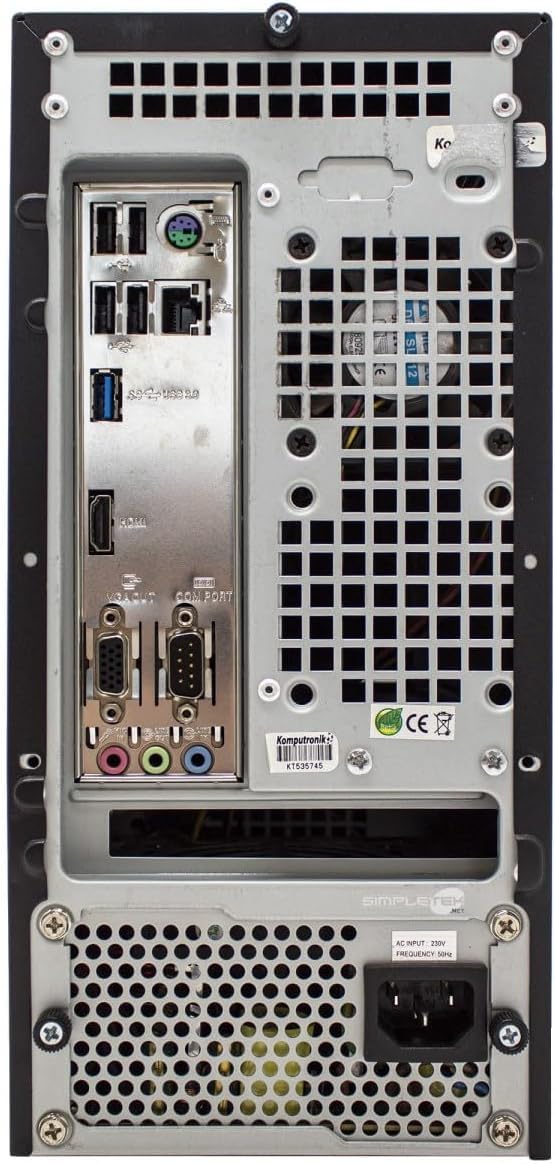 SIMPLETEK - Mini PC Assemblato SFF | Processore J1800 RAM 4GB SSD 120GB | Linux | 5x USB VGA HDMI PS2 RS232 LAN (Ricondizionato)