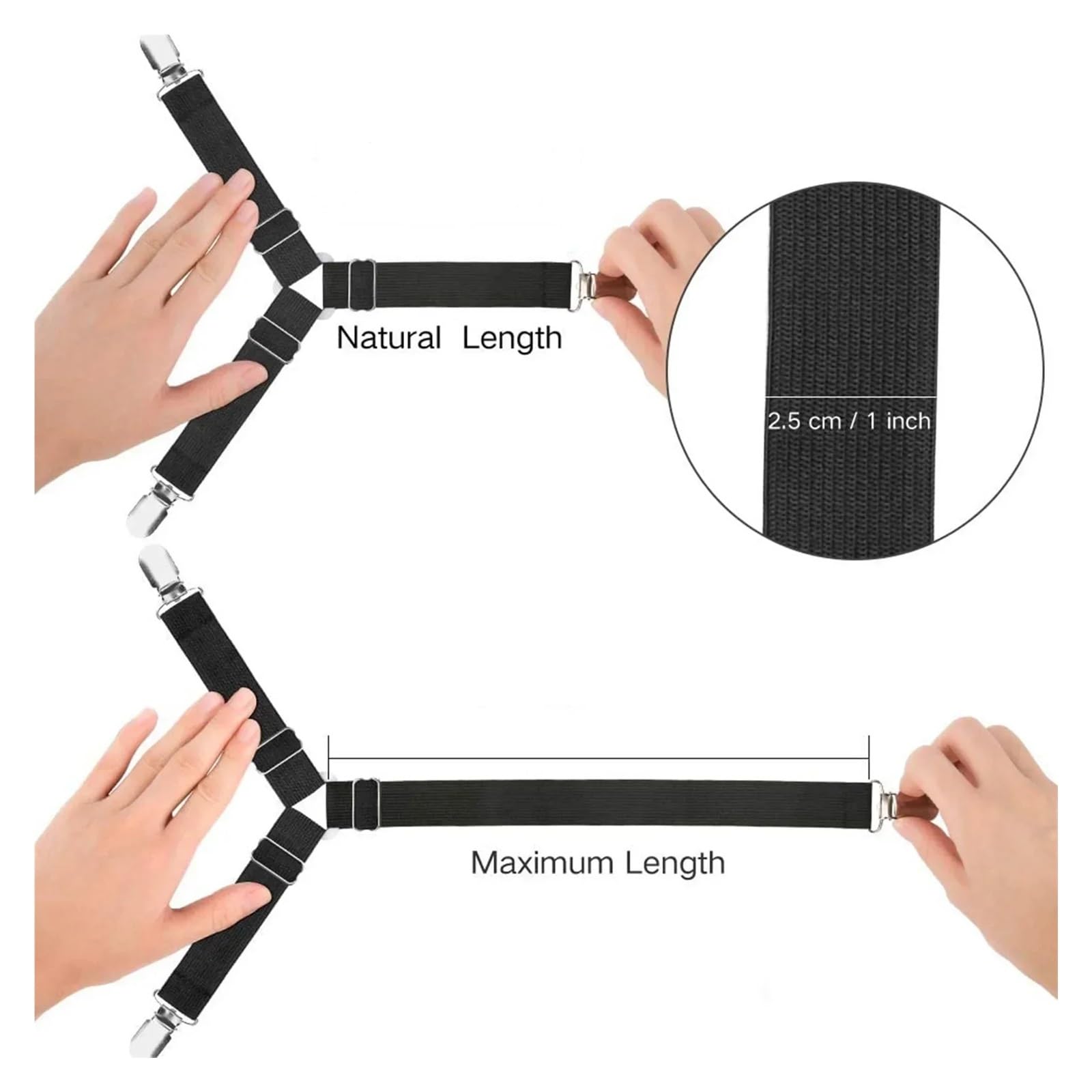 Pinze for Lenzuolo in Nylon PP in Acciaio Inossidabile