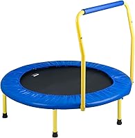 Vista 9 de VEVOR 3FT Trampoline for Kids, 36" Trampolines Indoor/Outdoor Trampoline for Toddlers, Foldable Mini Baby Jump Toy with Foam Handle, Recreational