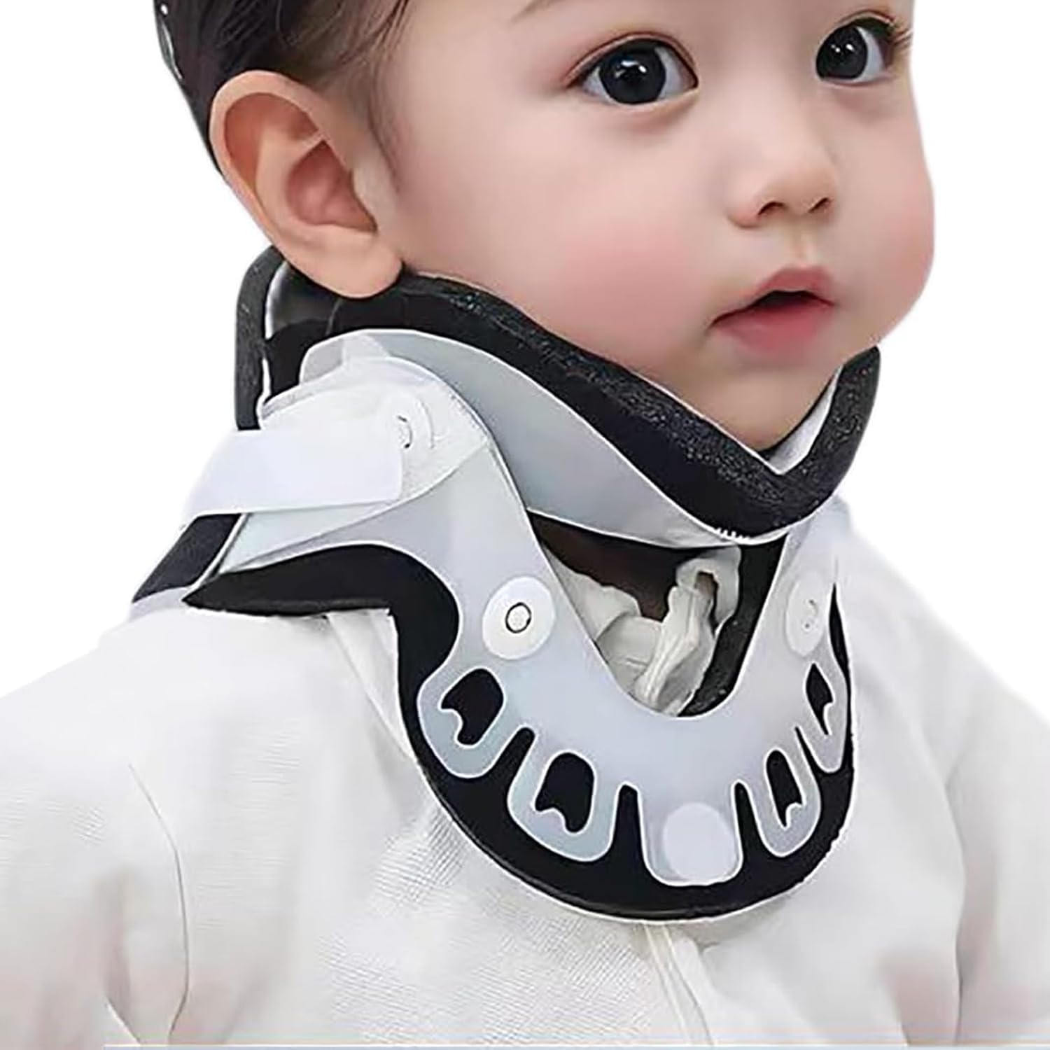 Genérico Collarín Cervical para Niños con Soporte Occipital, Ajuste Regulable, Presión Parcial en 5 Puntos, Transpirable y Cómodo para el Tratamiento de Lesiones
