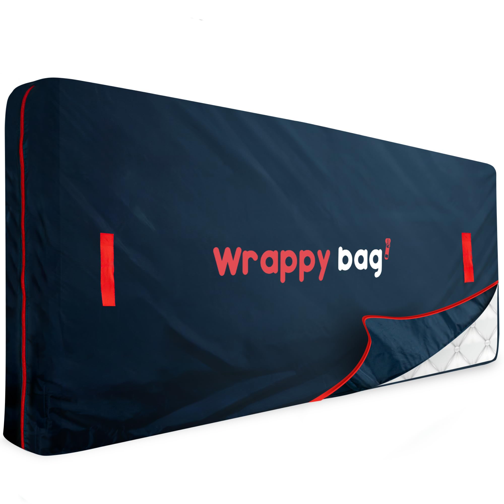 WRAPPYBAG – Pokrowiec Ochronny z Poliestru Oxford na Materac – Torba do Przechowywania z 4 Uchwytami Transportowymi – do Przeprowadzki, Magazynowania i Transportu - 70 x 140 cm