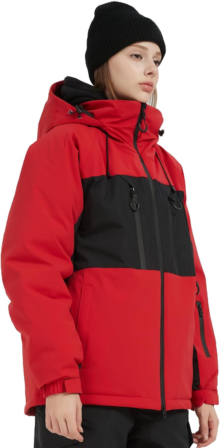 BGX Women's and Men's Waterproof Ski Jacket Warm Winter Snow Coat Mountain Windbreaker Hooded Raincoat Jacket