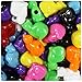 BeadTin Opaque Mix 23mm Cat Shaped Plastic Pony Beads (24pcs)