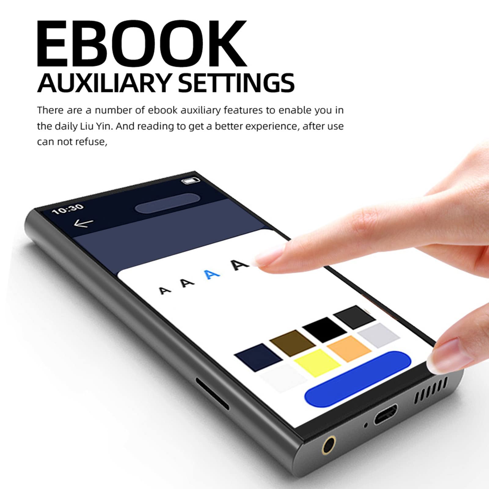 Cocoarm HiFi MP4 Player, 4.0 Pollici Touch Screen IPS con Bluetooth e