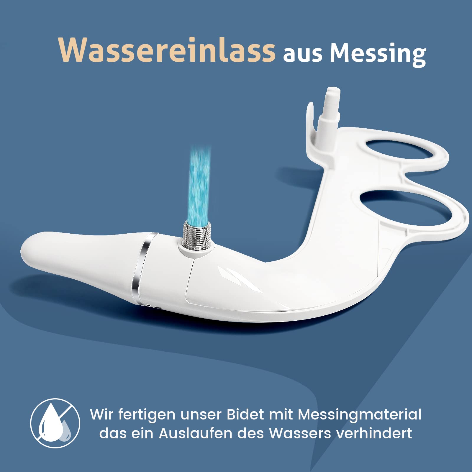 Vantency Bidet Aufsatz - Kaltwasser WC Dusche Nicht Elektrisch