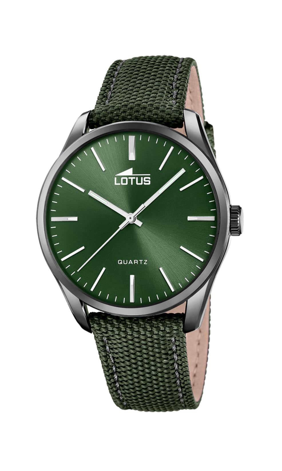 LOTUS Reloj Hombre Analógico de Nylon Verde