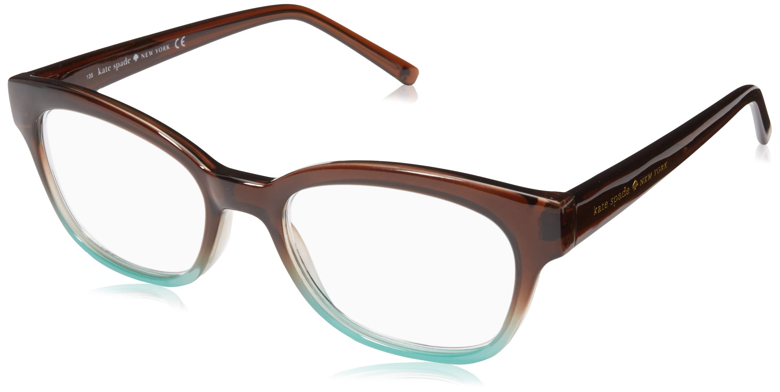 Kate Spade New York Amii Reading Glasses +2.00 Cat Eye Brown Teal Ombre... Amazon.com: kate spade new york Roanne Blue Light Readers  main image 3