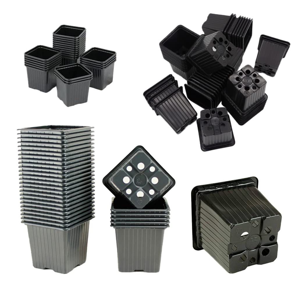 HYDROPLANETE Pojemniki do wysiewów, 3 dostępne rozmiary 7 x 7 cm, 8 x 8 cm, 9 x 9 cm, Wyprodukowano we Francji, Zestaw 24, 50, 100 lub 1000 sztuk, plastikowe, wielokrotnego użytku do wysiewów i sadzonek