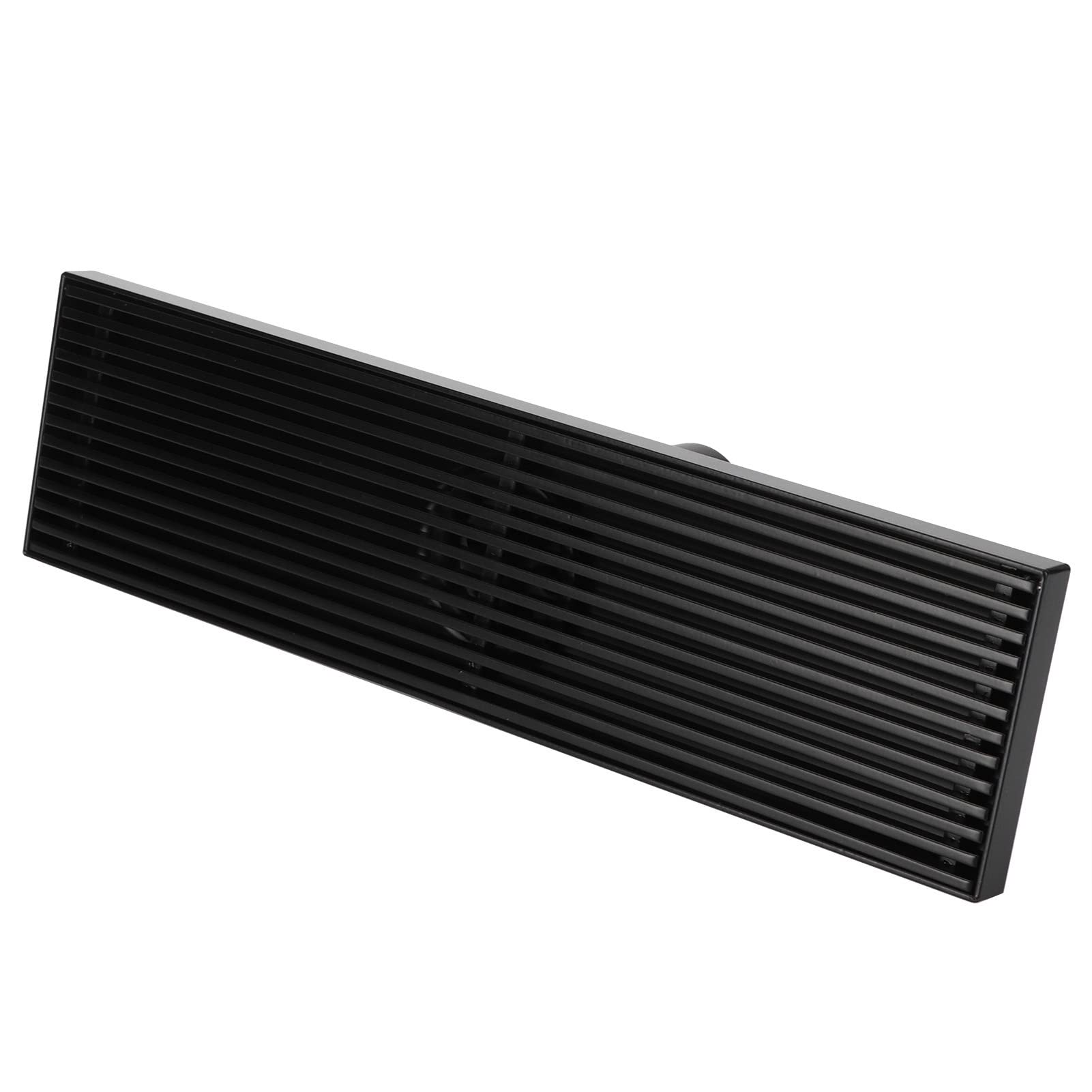 Desagüe Lineal para Ducha con Tapa extraíble, desagüe de Piso para baño en Acero Inoxidable 304 Color Negro Mate, desagüe Lineal Moderno de 30 cm para Cuarto de Ducha con Filtro