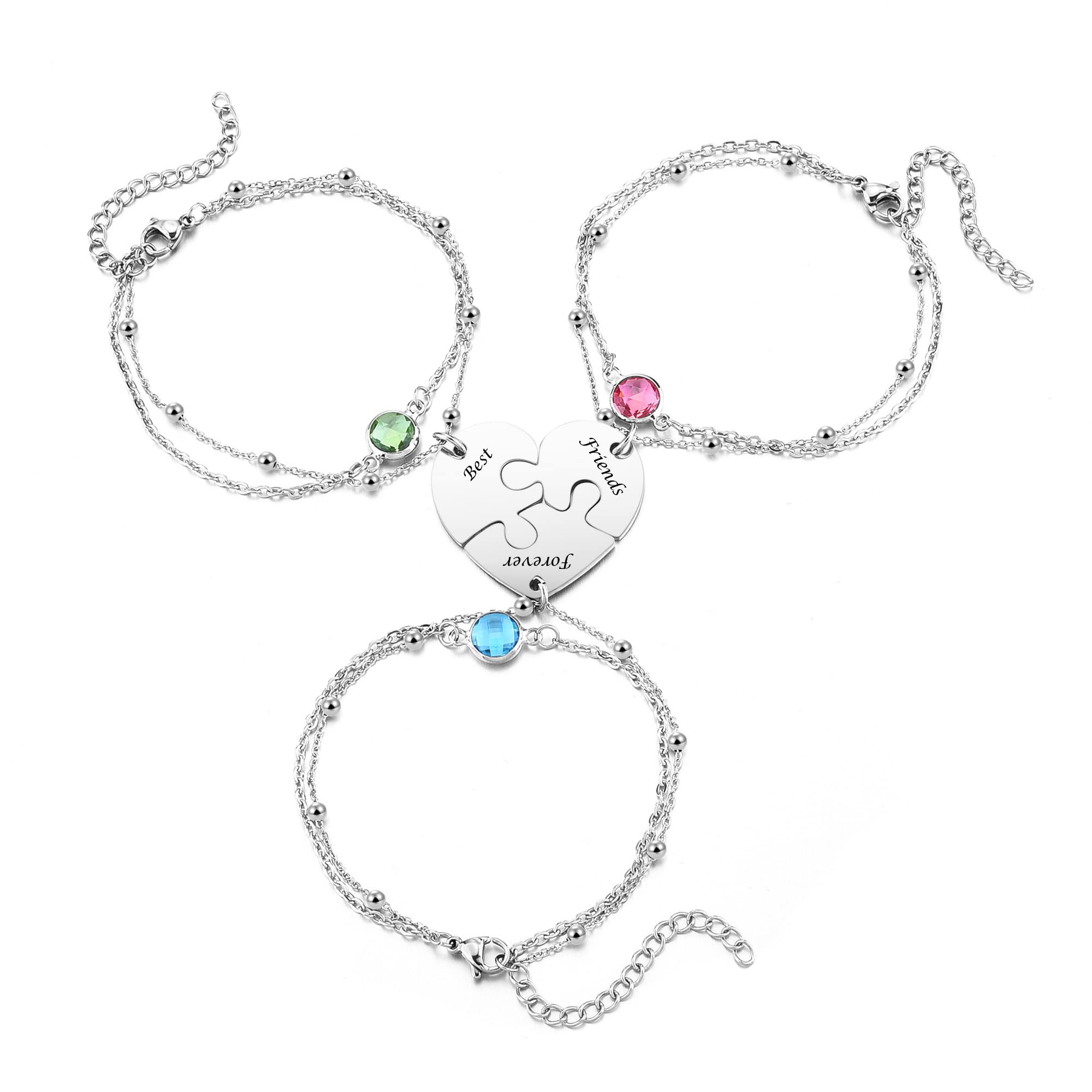 Jovivi Puzzle Bracelet Set