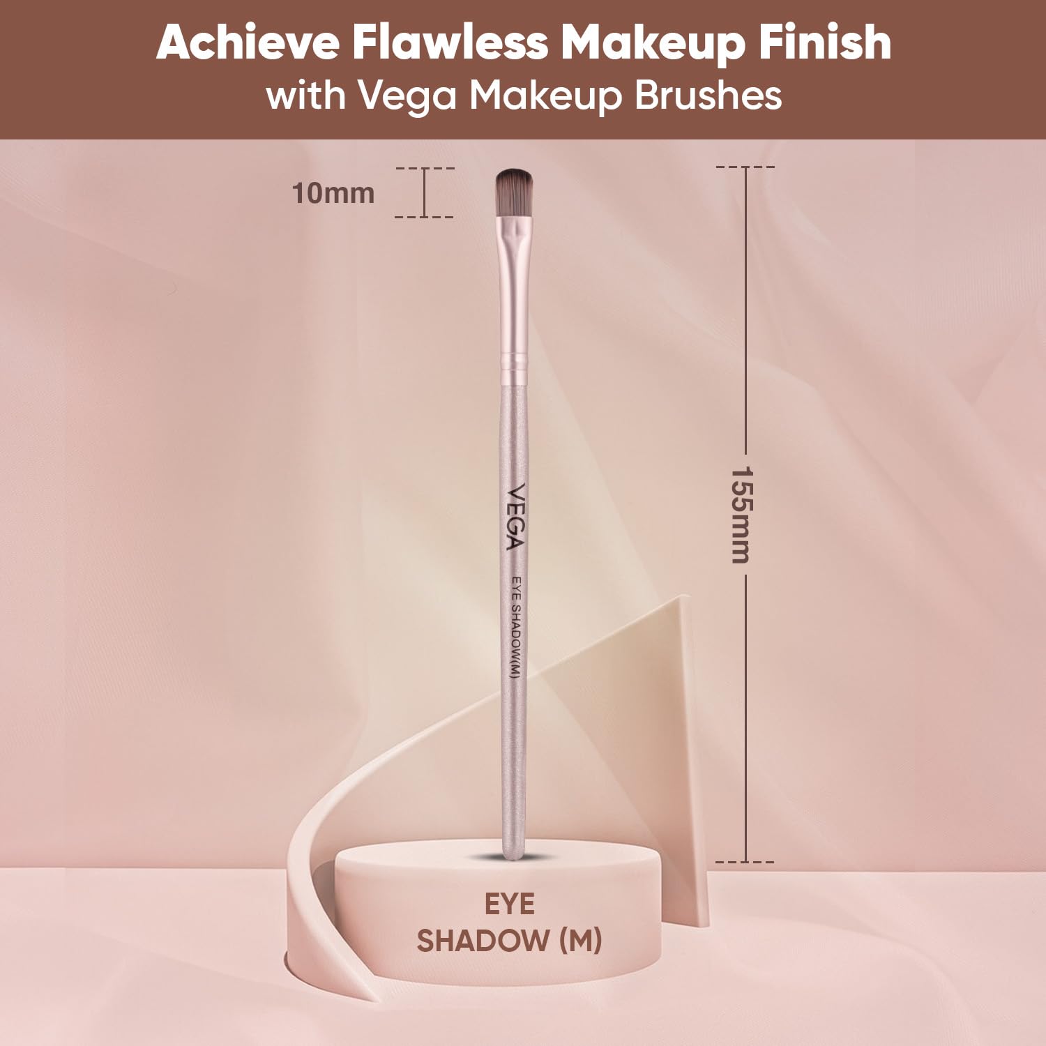 Vega Eye Shadow Brush for Eye Makeup, Eyeshadow Blender with Soft Bristles, Eyeshadow Makeup Brush, (M), (MBN-02) - Image 2 thumbnail