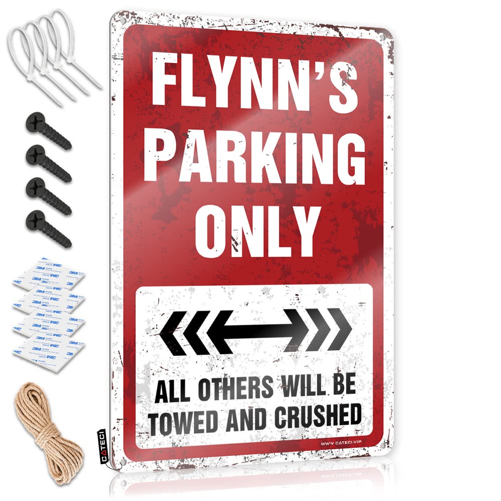 Cool Soft Bath Posters | Flynn's Parking Only Shabby Chic For Mancave Living Room(20X30CM)