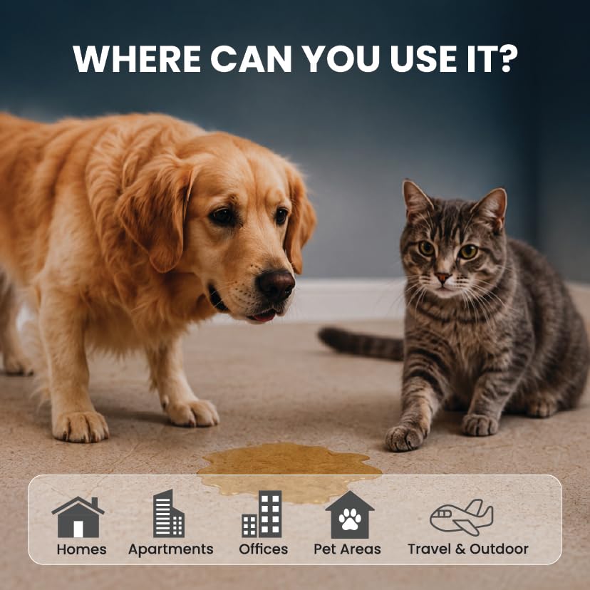 Bio Pique Peezorb Ultra Absorbent Pet Mess Cleaner Powder with Rapid Absorption Technology and Odour Neutraliser for Pet Urine and Floor Cleaning Unscented Pack of 1 1