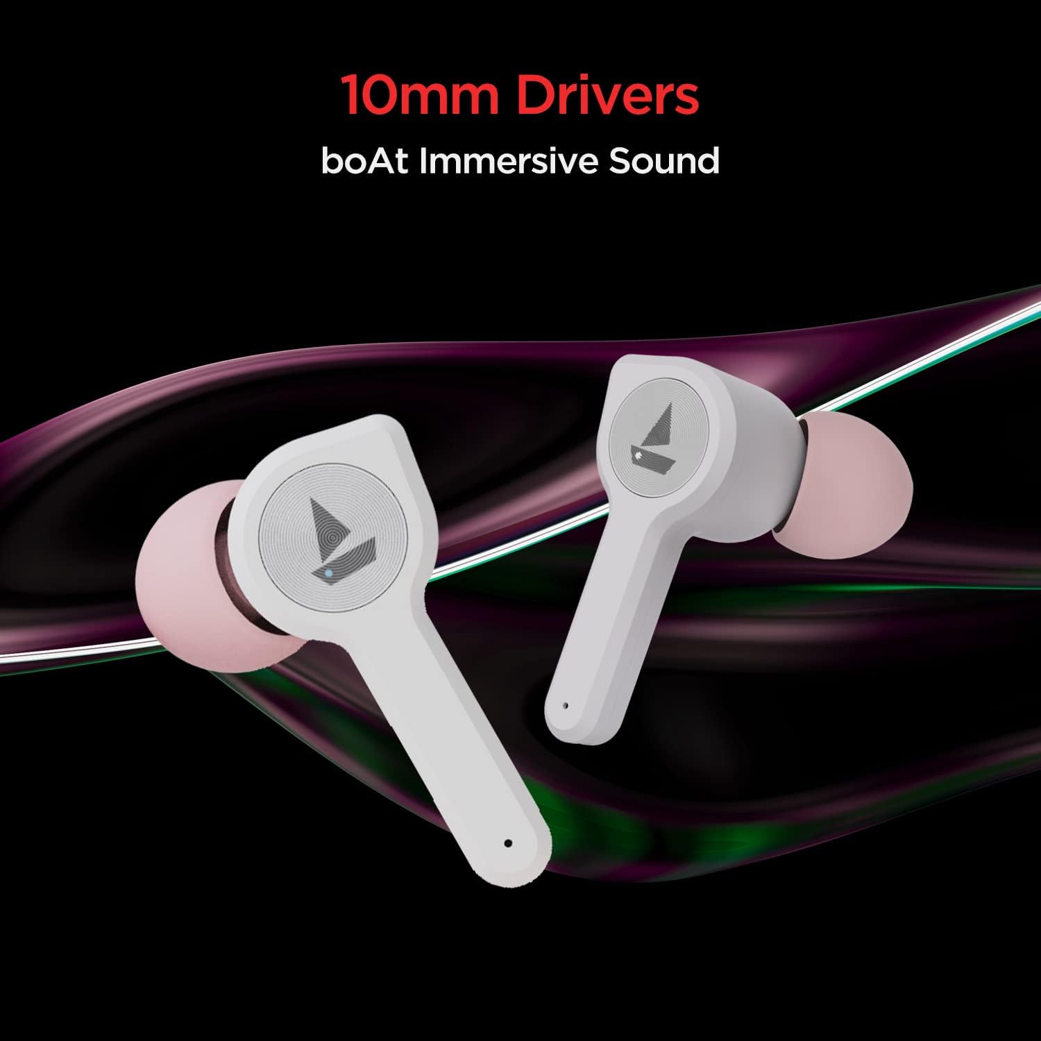 boAt Airdopes 408 with 10mm drivers for immersive sound