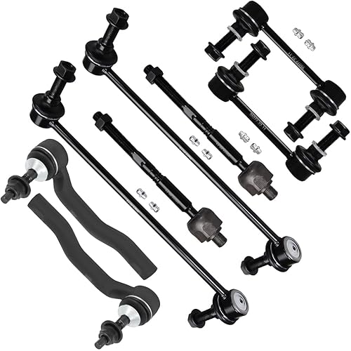 SCITOO 8pcs Front Suspension Kit Inner Outer Tie Rod End fit 2013-2018 for Ford Fusion for Ford Edge for Lincoln MKZ for Lincoln MKX Sway Bar Link