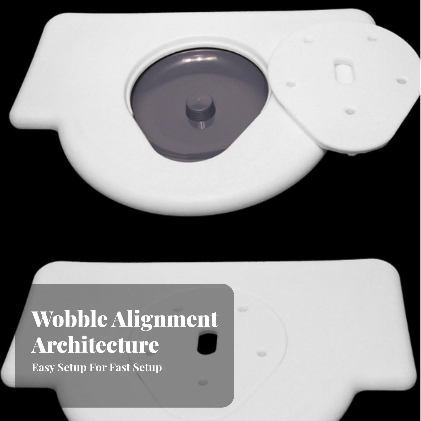 Toilettensitz Kommodensitz WC Sitz Aufsatz Sitzbrett Stabile Unterstützung aus PU Erleichtert Eigenständige Nutzung für Pflegebad Genesung Tägliche Hygiene 53cm X 41cm Öffnung 27cm X , style to 2