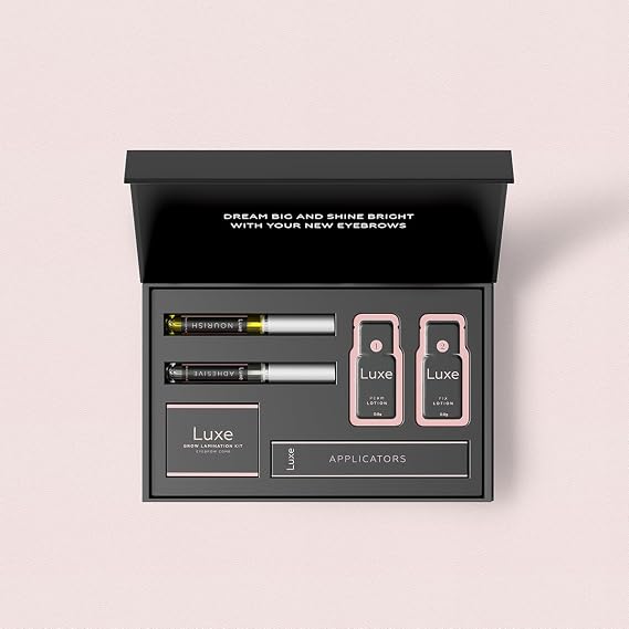 Brow Lamination Kit - Complete Set for Eyebrow Perm - Easy to Apply and Long Lasting Finish - Professional Results for Fuller Brows - Eyebrow Lamination Kit at Home - Luxe Cosmetics