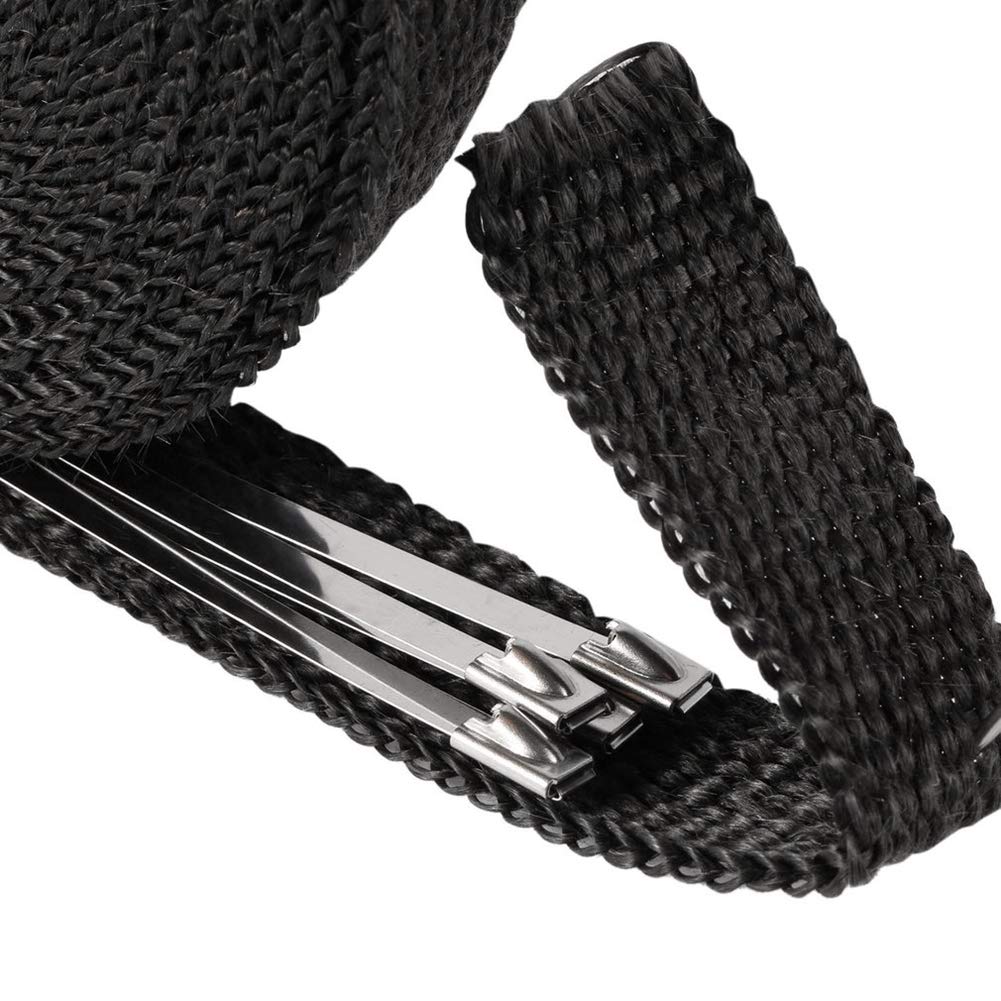 Nastro Termico In Fibra Di Vetro Per Scarichi - 10m X 5cm Con Fascette Inox