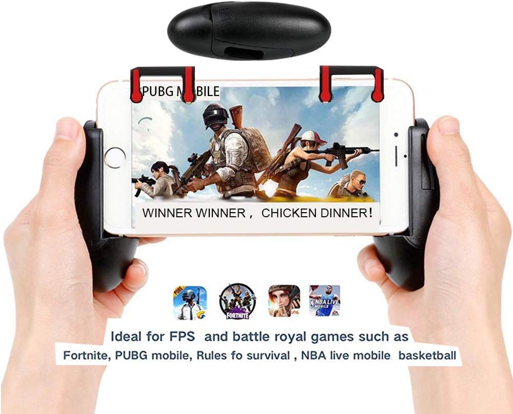 [Upgraded Version] Fortnite / PUBG Mobile Controller, Sensitive Shoot Aim Trigger Fire Buttons L1R1 Joystick Gamepad, Support 4.5''-6.5'' Smartphone