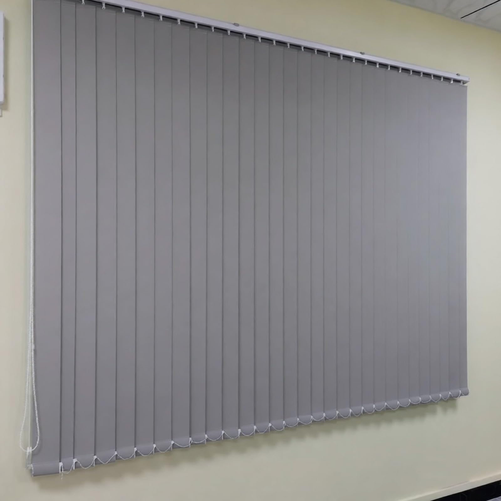 Estores Opacos Veales Cortinas Térmicas de Privacidad para Puertas de Patio Lamas Veales con Accesorios Gris 280x360cm - Control de Luz y Aislamiento