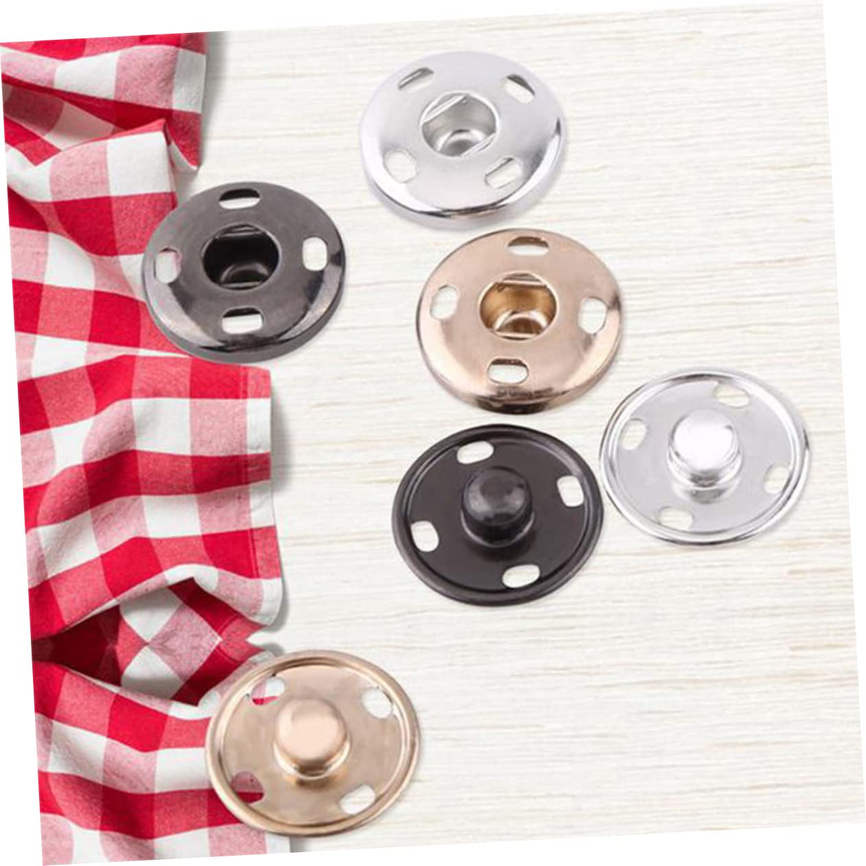 Operitacx 750 Juegos De Kit De Broche De Metal Para Coser Broches De Presión Broches De De Accesorios De De Ropa Sujetadores De Presión De Latón