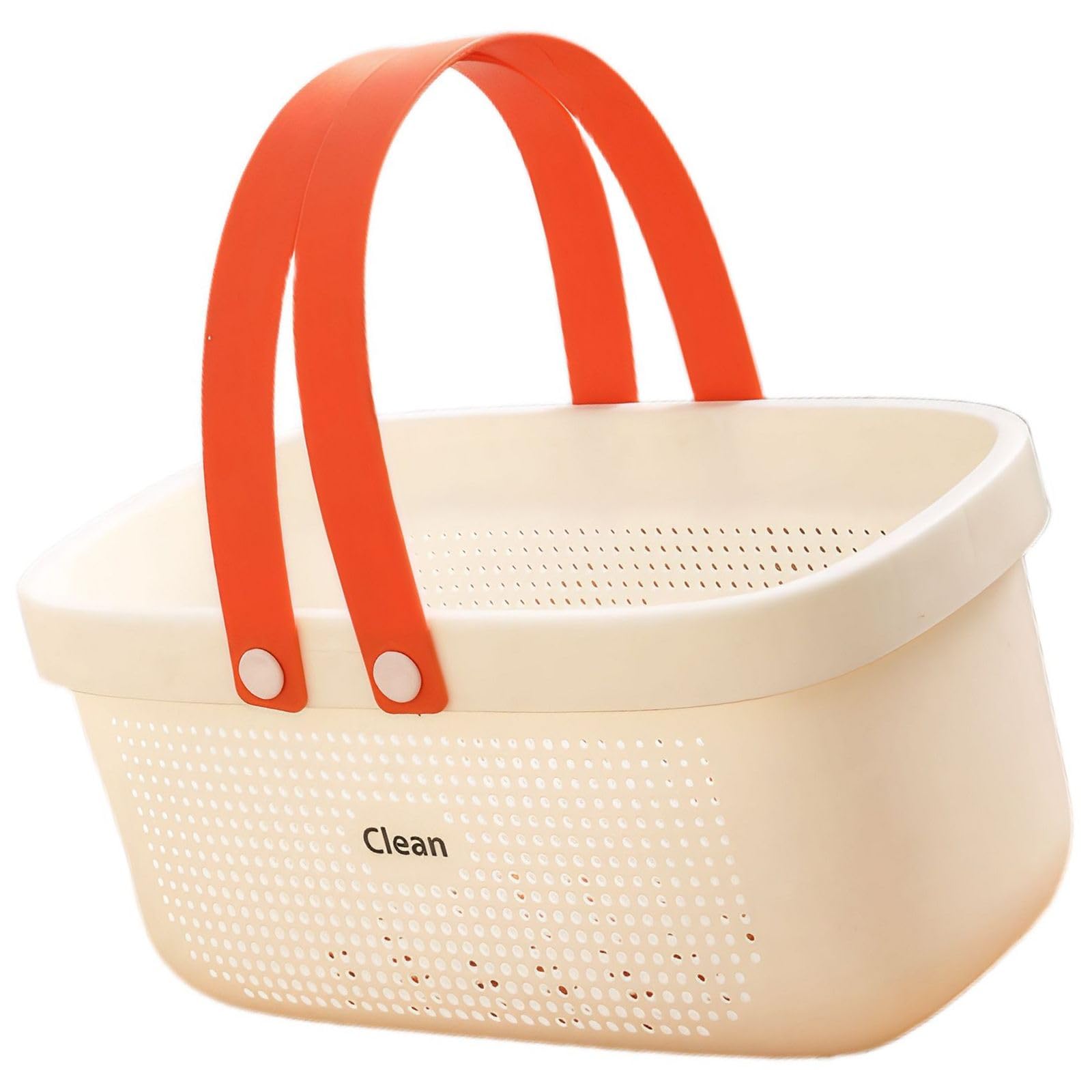 Syyavrrta Bath Basket for Toiletries with Drainage Holes Shower Caddy Organizer with Sturdy Handle for Bathroom Essentials Storage