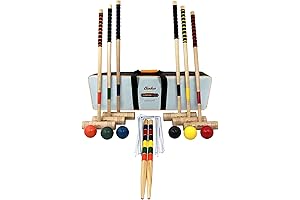 Baden Champions Croquet Set with Soft Grip for Six Players