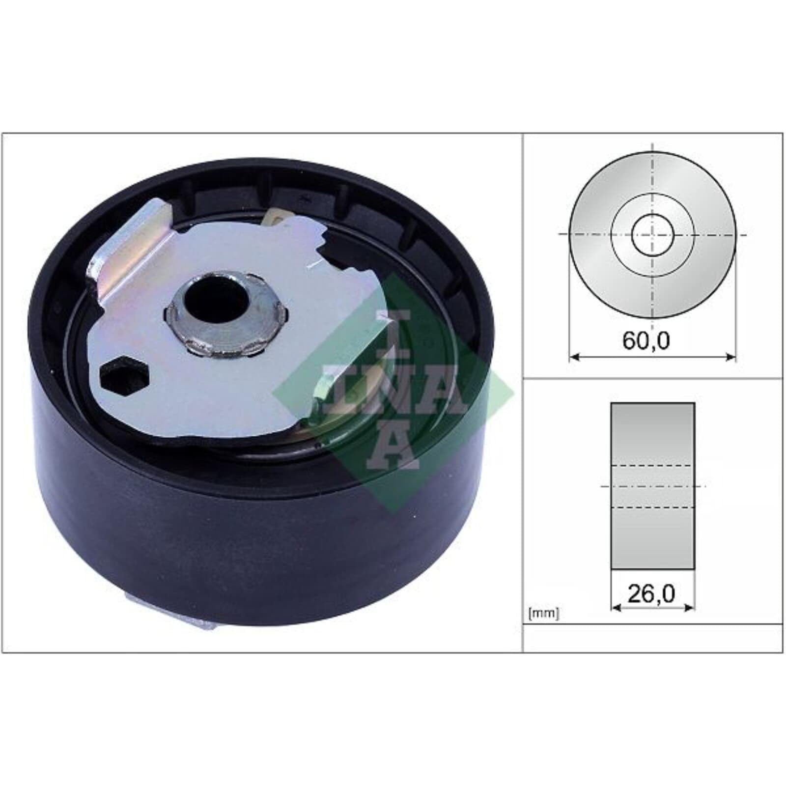 INA Kit cinghia di distribuzione 530 0856 10 24mm Compatibilità con PEUGEOT 208 I Hatchback CA, CC 2008 Station Wagon CU 3008 0U 308 II, CITROËN C3 II SC