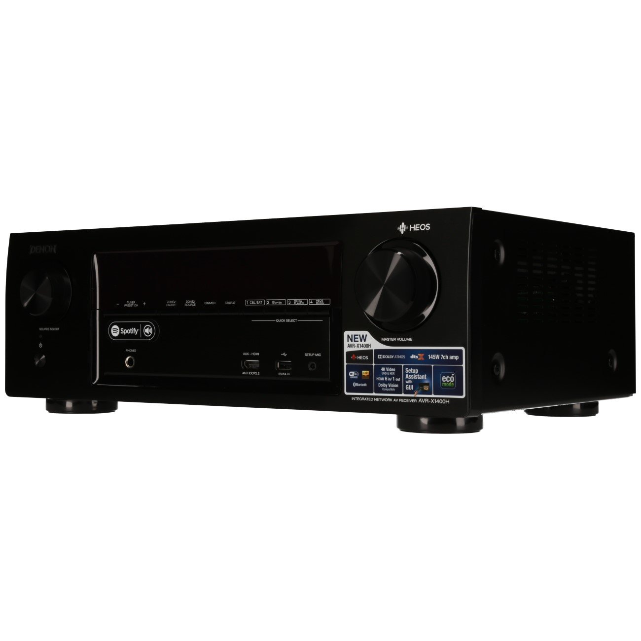 DENON AVR-X1400H AVアンプ HEOS対応 Denon AVR-X1400H Sintoamplificatore Multicanale per