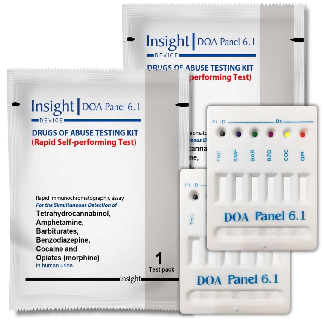InSight Doa 6 Panel Urine Drug Test Kit - Combo Pack of 2 Test Cassettes (B0CS3MZ1WH) Amazon Price History, Amazon Price Tracker