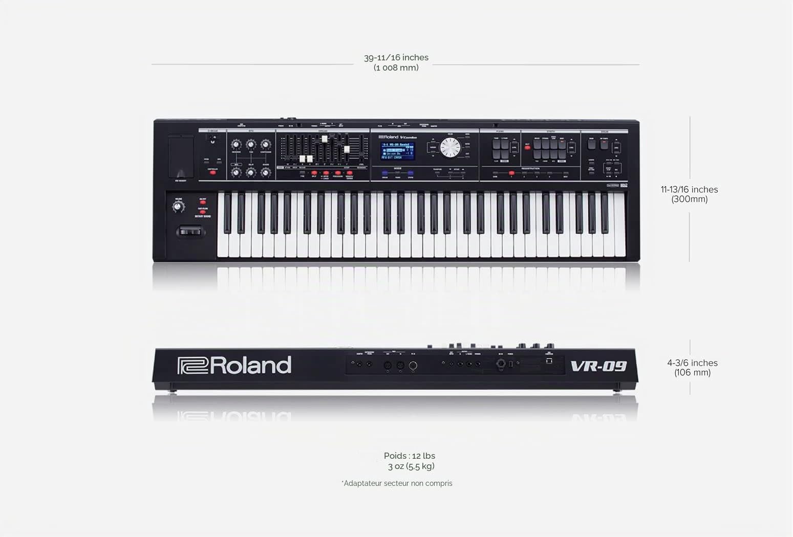 Roland V-COMBO VR-09-B Clavier de scène