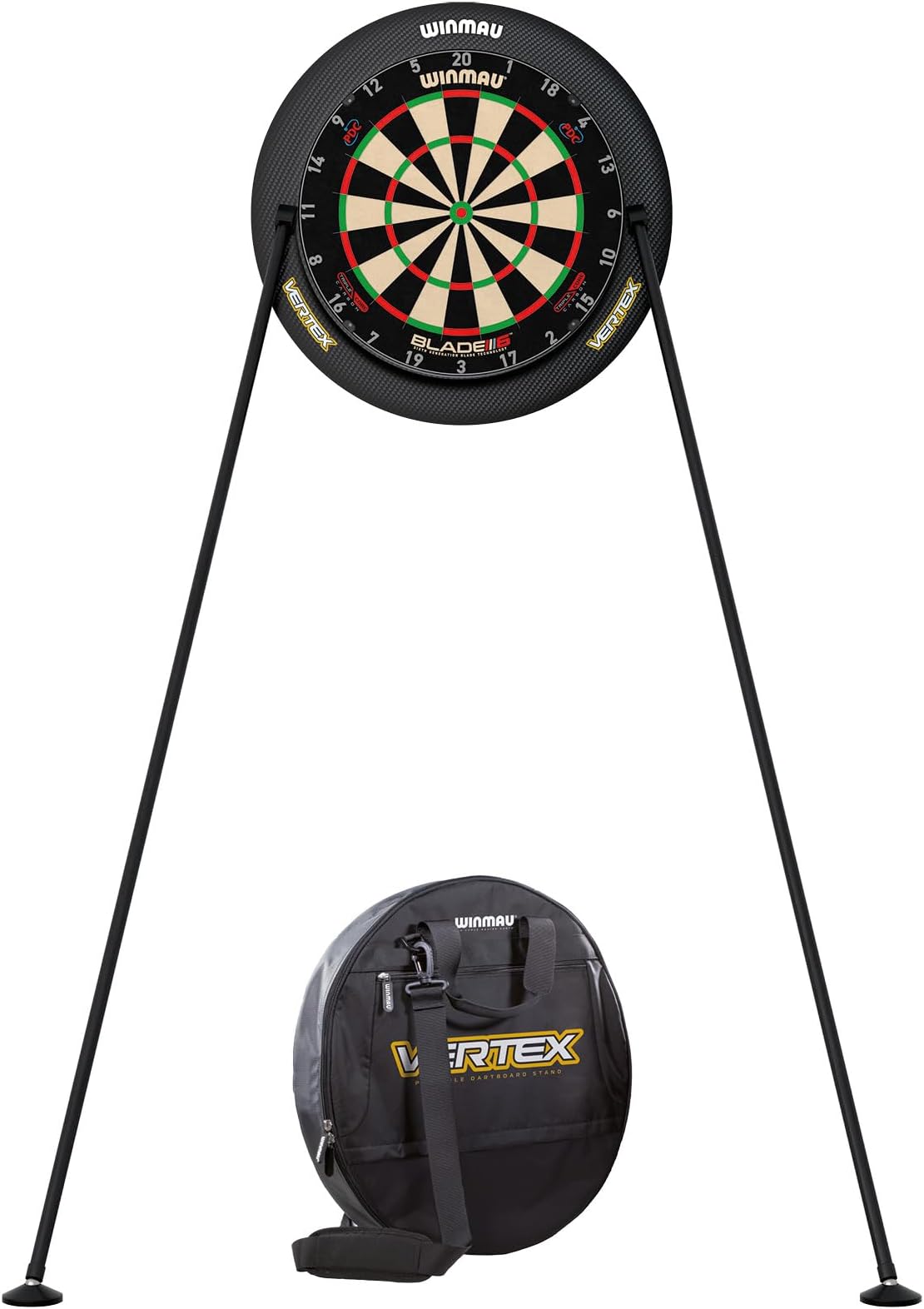 Xtreme 2.0 & Vertex Dart board Stand - Portable, Adjustable & Free Standing Dart Stand- Tripod Design Dartboard Mounting System - Professional Darts Accessory - Compatible with All Dartboards