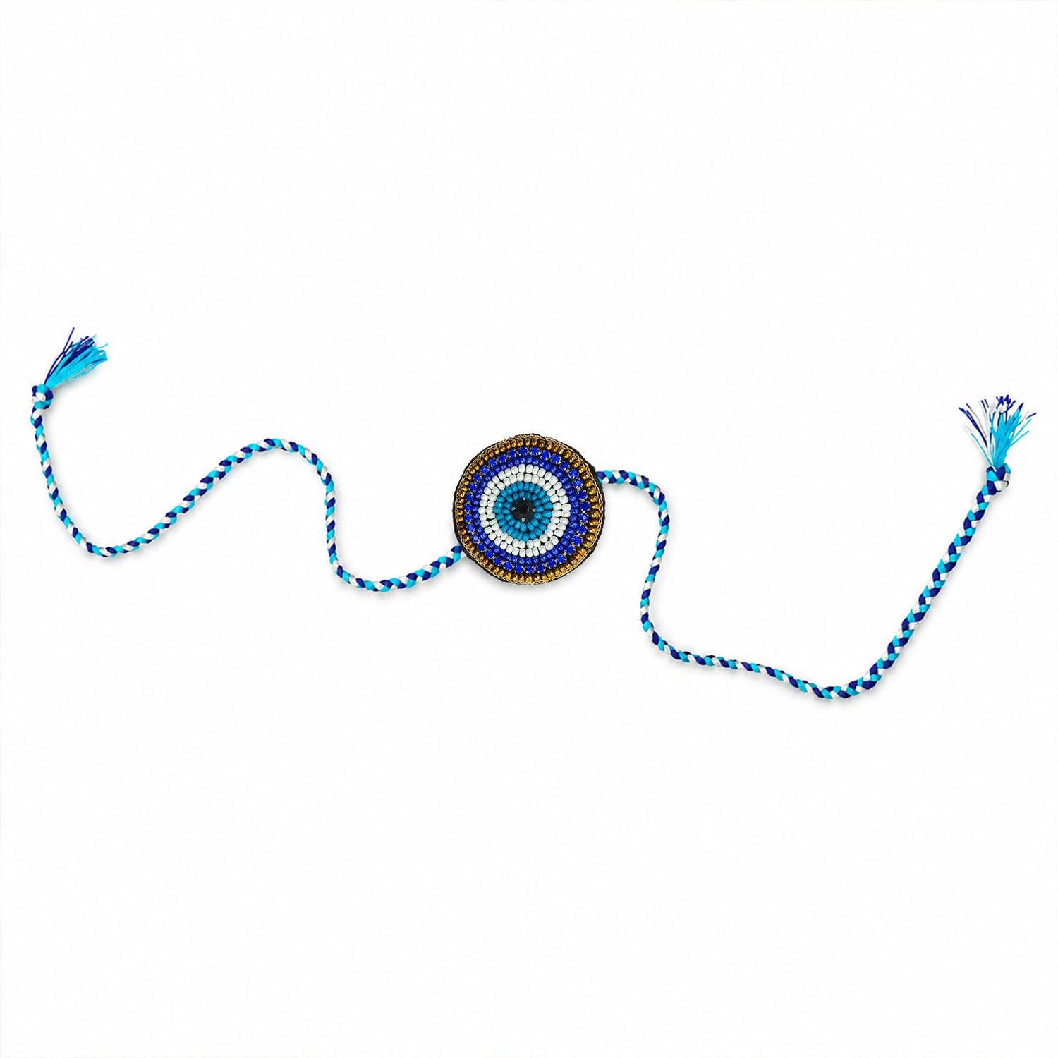 Designer Rakhi | Handmade Beaded Rakhi with Pearl and Stone Work | Raksha Bandhan Thread of Love | Unique Fancy Gift for Bhai, Brother, Bhabhi and Sister-image-45