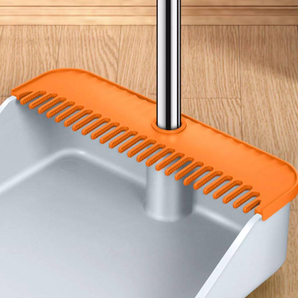Moderno Juego de Escoba y recogedor para el hogar, Escoba barredora de Mango Largo con recogedor, Conjunto Combinado para Interior Conveniente