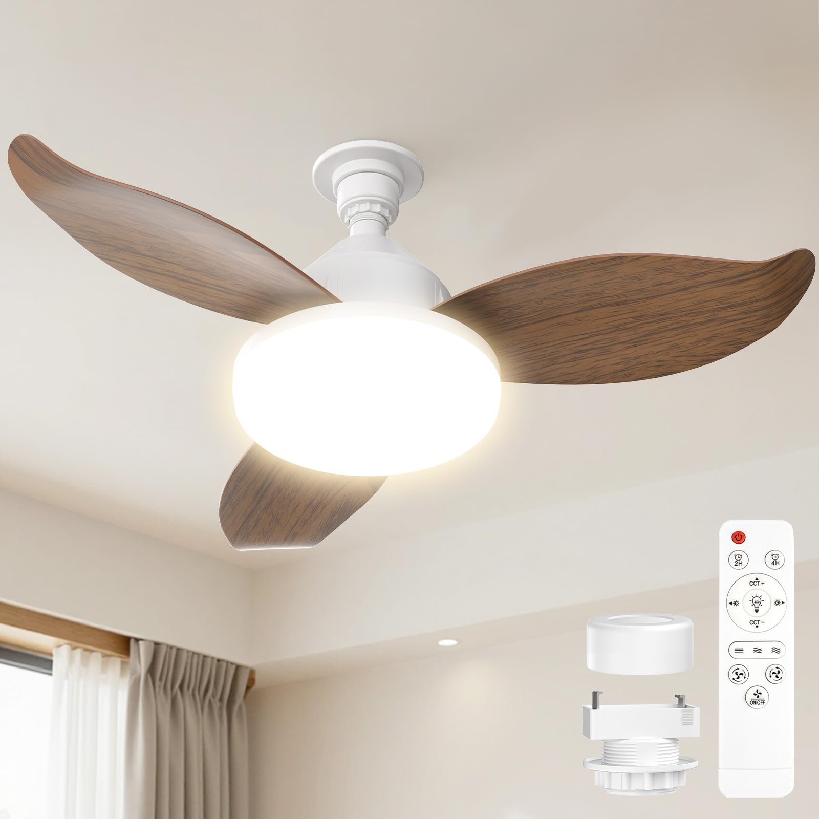 SUKITEN シーリングファンライト LED 【2026 限定モデル・3重のセ Amazon | SUKITEN シーリングファンライト LED 【2026 限定モデル・3重