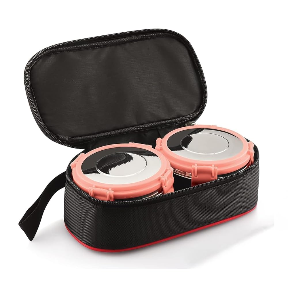 Maru Steel Tiffin Set - Leakproof Lunch Boxes -6 Maru Steel Tiffin Set - Leakproof Lunch Boxes -6