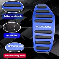 Vista 4 de XITER Juego de 2 fundas antideslizantes para pedal de acelerador de gas de aleación de aluminio sin perforación, para Nissan 2014-2026 Rogue, Azul
