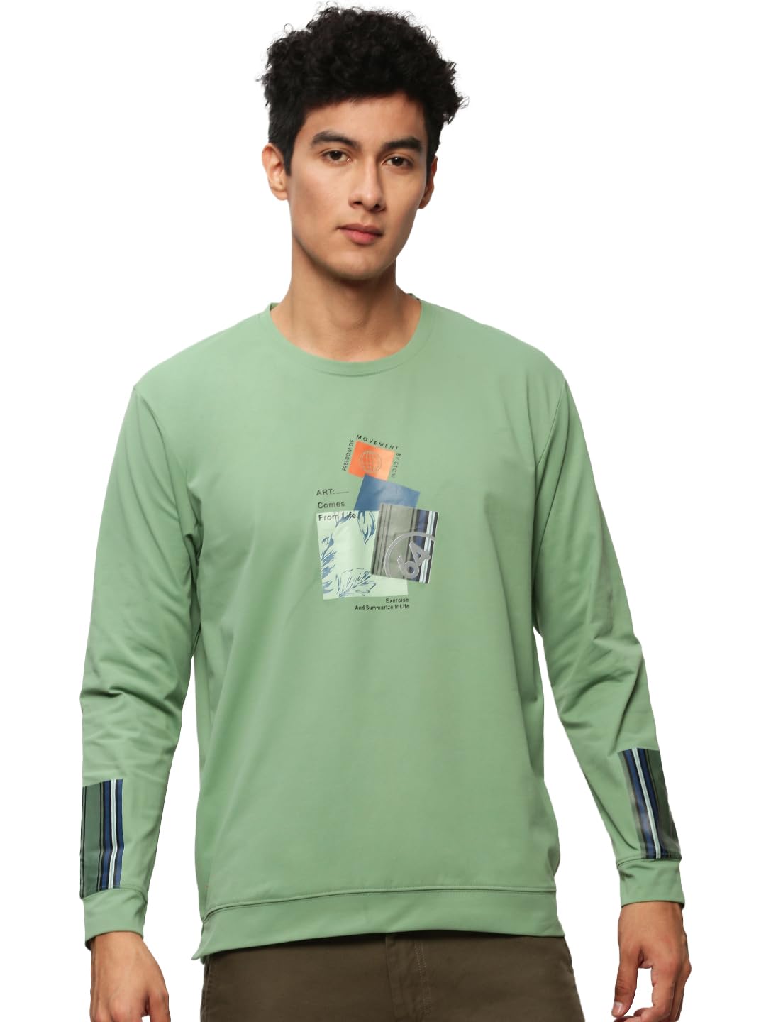 showoffff Men Printed Pullover Sweatshirt | Round Neck Full Sleeves Cotton Sweatshirt's for Mens | Slim Fit Regular Length Sweatshirts for Men's-picture-15