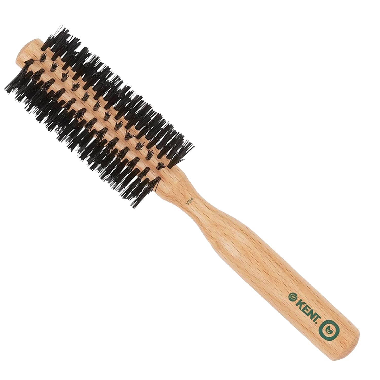 Kent V04 Vegan Round Brush - 45mm Bristles by Kent Brushes, Cruelty-Free Hair Brush with BioniFil Filaments for Blowouts, Volume, Curls, All Hair